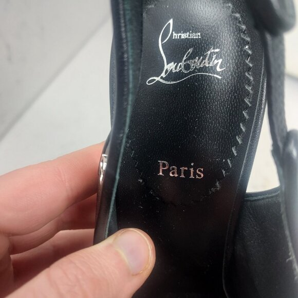 Christian Louboutin Black Sporty Kate Slingback Pump - Picture 5 of 15